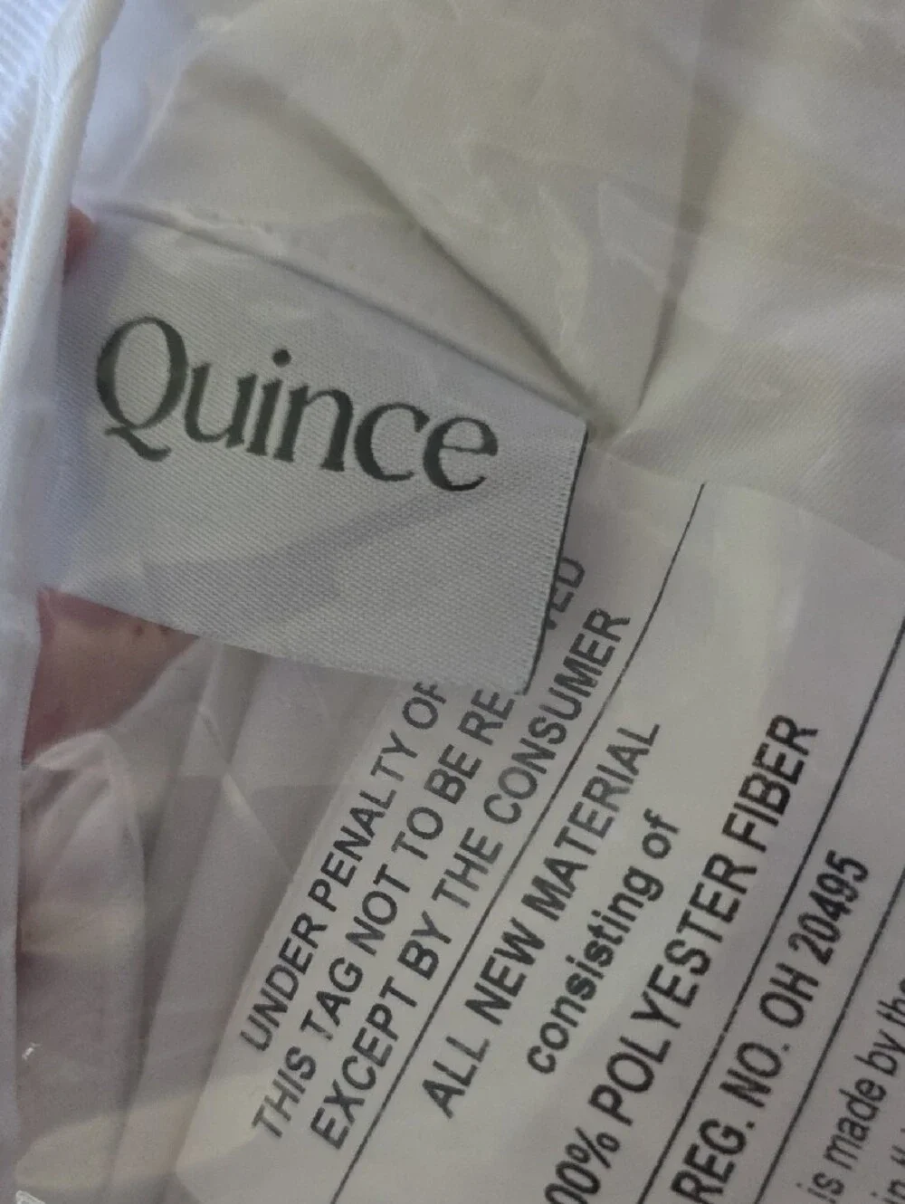 Quince White Mattress Topper - King